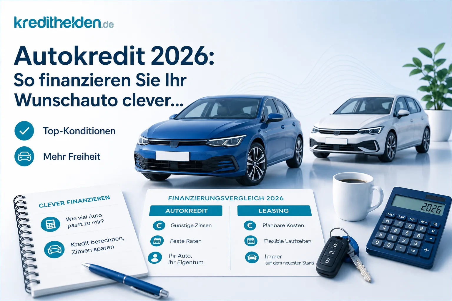 Autokredit 2026: So finanzieren Sie Ihr Wunschauto clever und günstig
