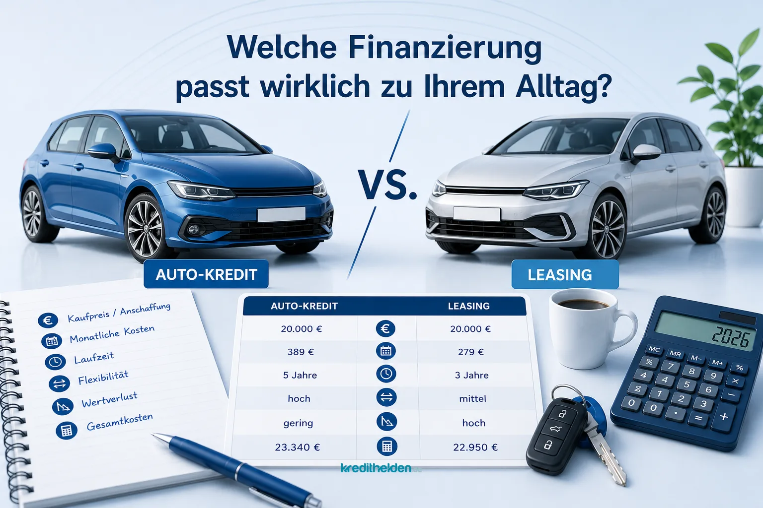 Autokredit oder Ratenkredit: Welche Finanzierung passt wirklich zu Ihrem Alltag?