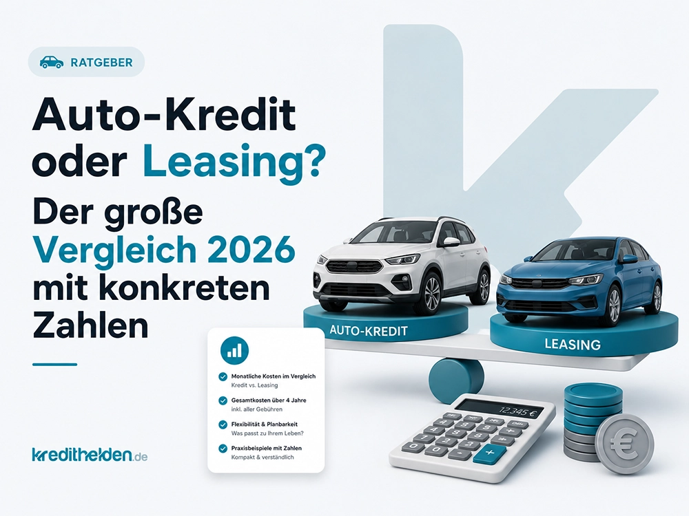 Auto-Kredit oder Leasing? Der große Vergleich 2026 mit konkreten Zahlen