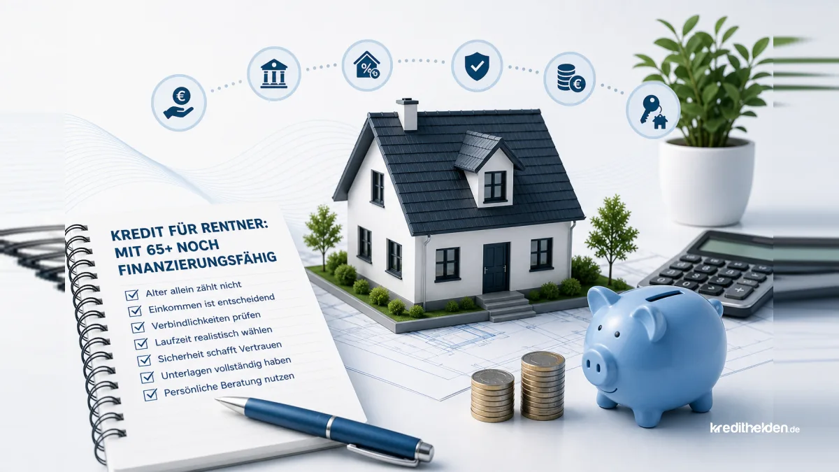 Kredit für Rentner: Ab 65 Jahren noch finanzierungsfähig – was Banken wirklich entscheidet