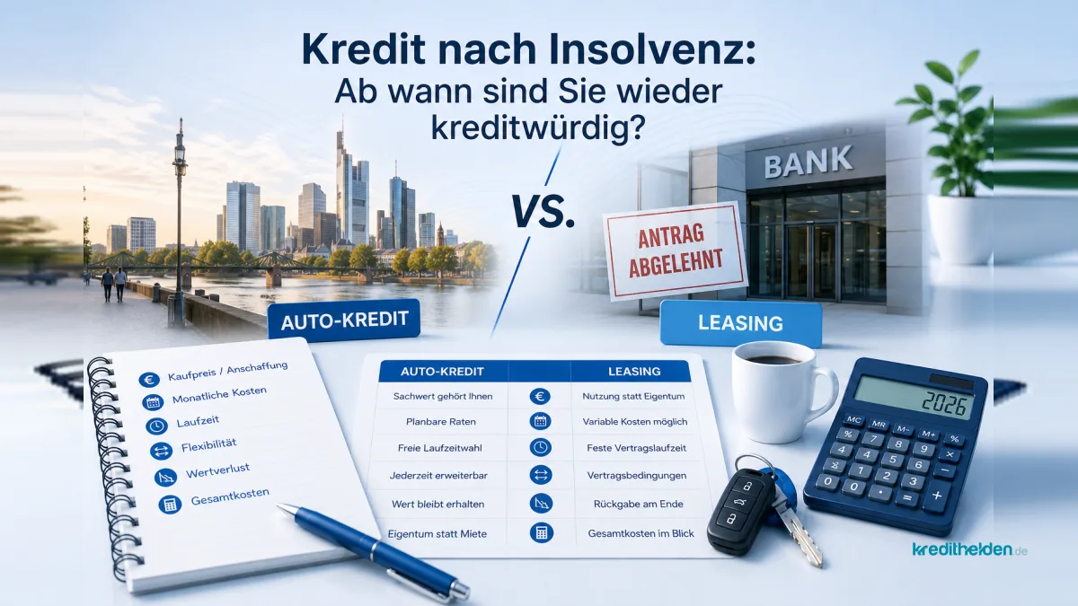 Kredit nach Insolvenz: Ab wann sind Sie wieder kreditwürdig?