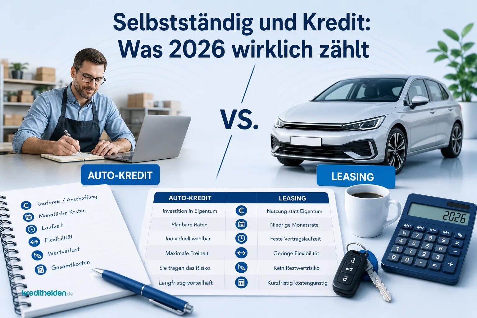 Selbstständig und Kredit: Was 2026 wirklich zählt – und wie Sie Ihre Chancen verbessern