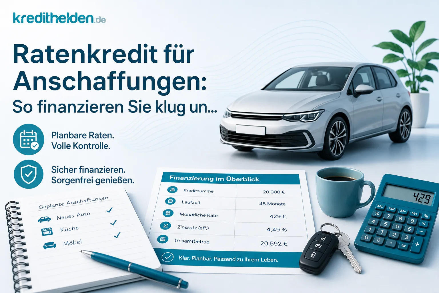 Ratenkredit für Anschaffungen: So finanzieren Sie klug und planbar