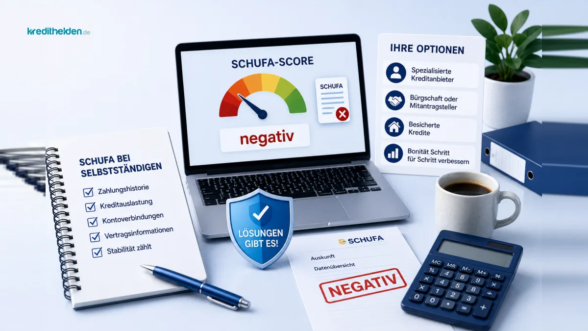 Schufa-Score bei Selbstständigen: Warum Banken hier anders rechnen