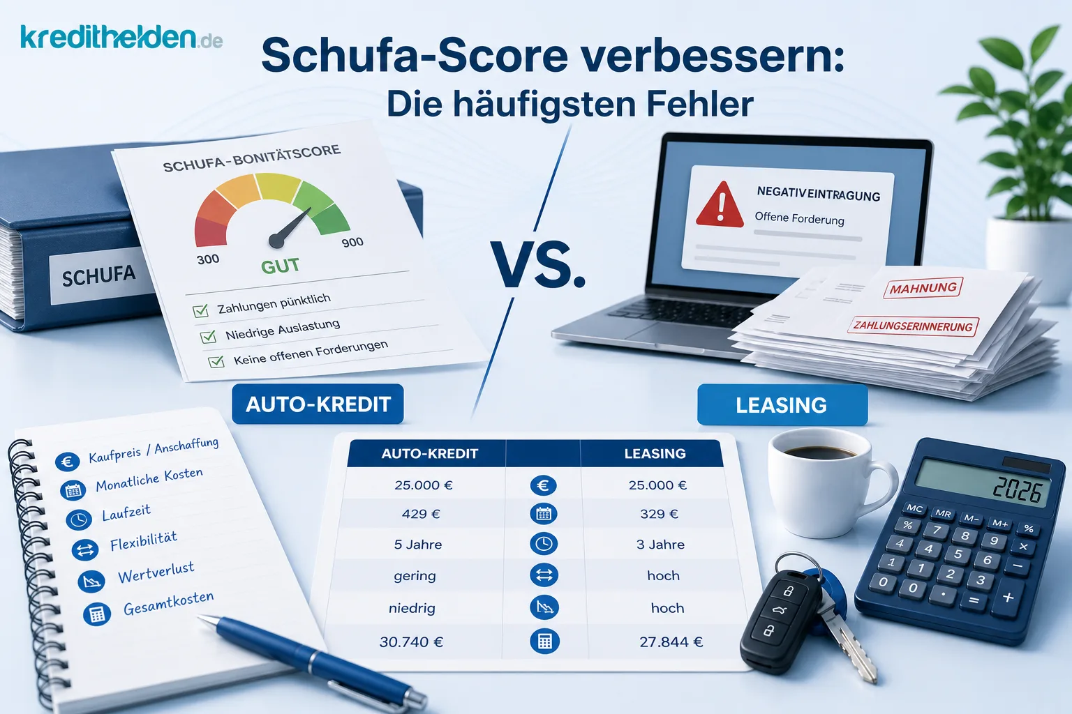 Schufa-Score verbessern: Die häufigsten Fehler – und wie Sie sie vermeiden