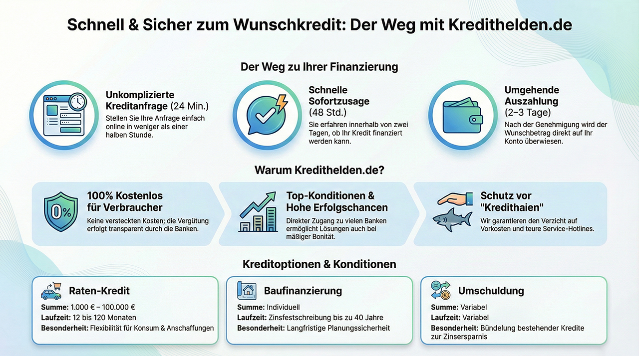 Kredithelden.de - unkomplizierte Kreditvermittlung